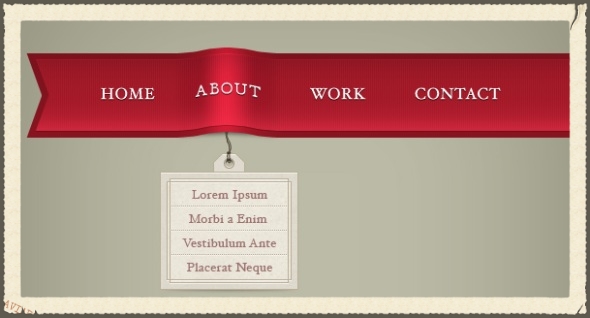 Elegant-ribbon-menu